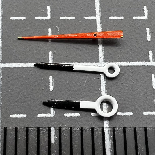 Aiguilles de montre noires et blanches de 11 mm pour mouvement Miyota 2035 2115 2105 2305 