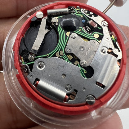 ISA 8181 Swiss quartz watch movement with single calendar, multifunction features by ISA for accurate timekeeping.