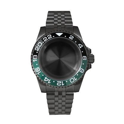 Boîtier de montre en verre saphir 40 mm pour mouvement NH35/NH36, boîtier modifié