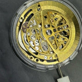 Hangzhou 75DOA Hollow Golden 2 Hands Small Second At 7 Auto Mechanical Movement