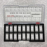 AB-658 Set of 90PCS Screw Type Watch Bracelet Band Link Pin Thread for