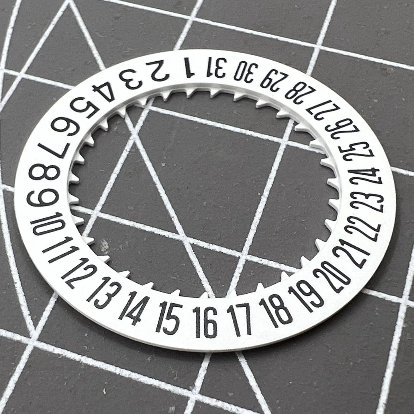 Arabic date disk wheel for Japan NH35 automatic mechanical watch movement, precision replacement part.