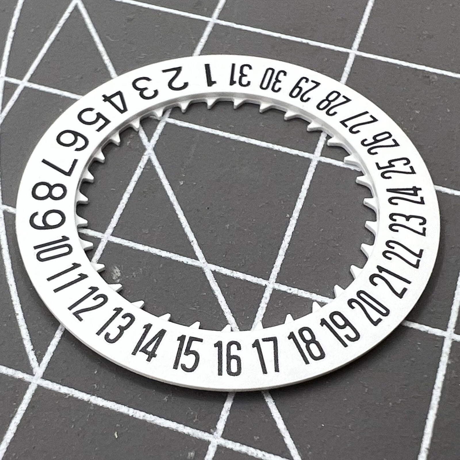 Arabic date disk wheel for Japan NH35 automatic mechanical watch movement, precision replacement part.