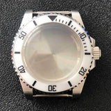 316L Stainless Steel Watch Case SUB Convex Sapphire Glass 40mm For NH35/NH36