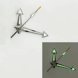 Green Luminous Silver Trim Arrow Shape Watch Hands for 8200/8215/8200 Movement