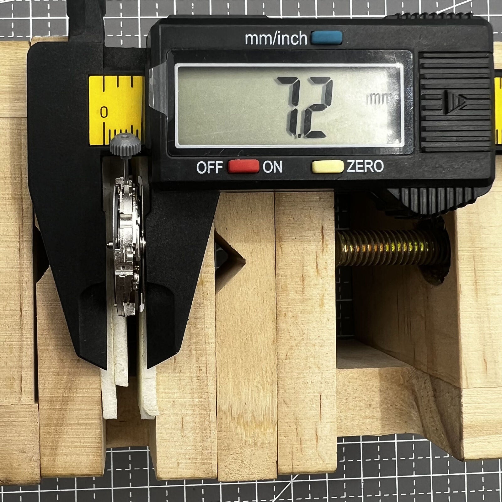 Miyota/Citizen 8215 automatic watch with black dial, date at 3 o'clock, precision mechanical movement.