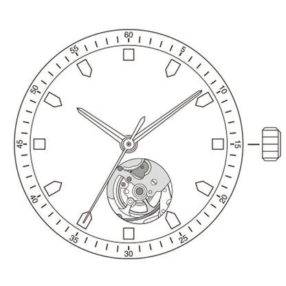 Miyota Citizen 90S5 automatic mechanical watch movement, precise Japanese craftsmanship for durable timekeeping.