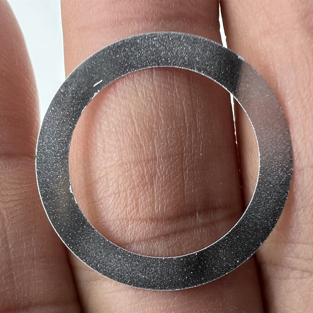 Pink date wheel for NH35 NH36 watch movement, date window at 3 o'clock, white dial background.