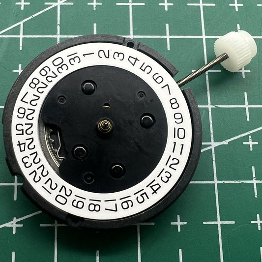 Swiss ETA804.192 quartz movement watch with single calendar at 3 o'clock, perfect for precision timing.