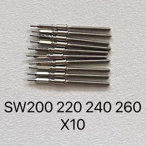 10pcs Generic Watch Winding Stems Watch Stems for SW200 SW220 SW240 SW260