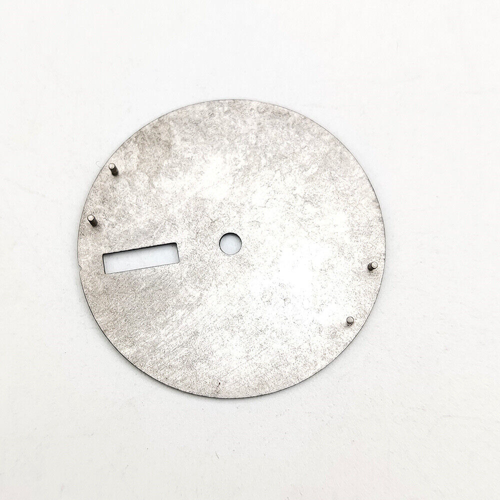 Green luminous black watch dial for NH36 4R36 movement, enhancing low-light visibility for watch repairs.