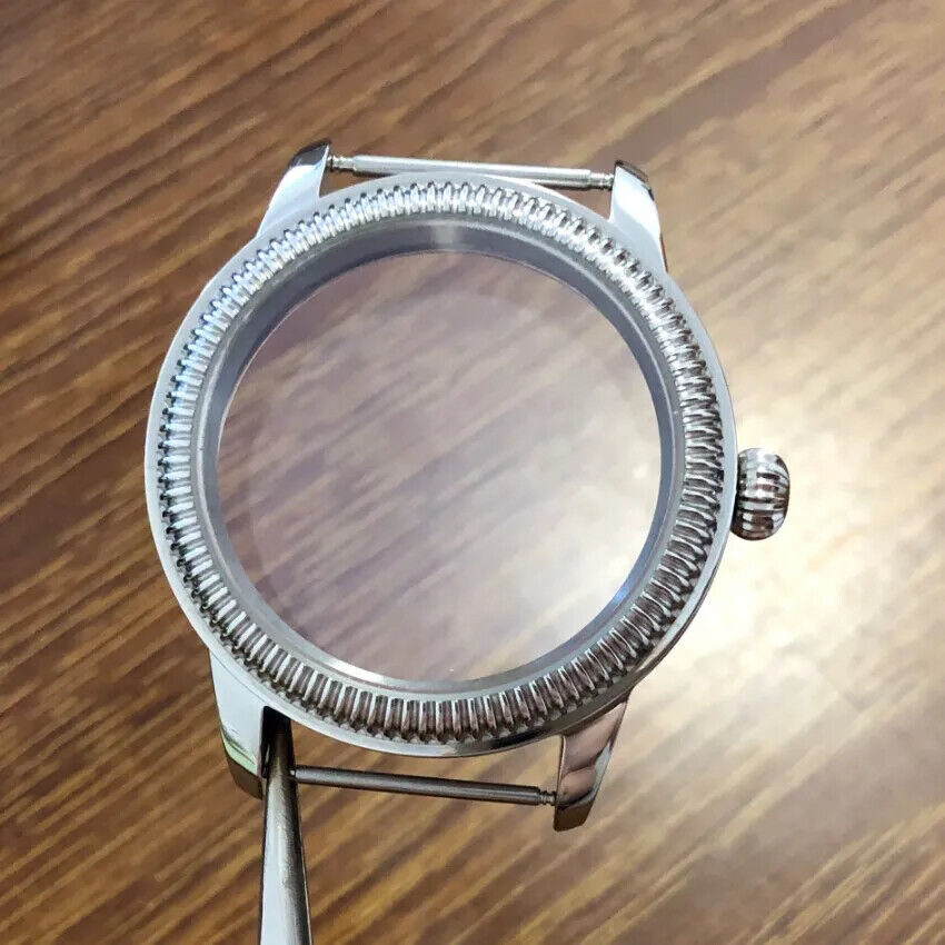316L stainless steel 44mm watch case, compatible with ETA 6497/6498 for 35mm dials.