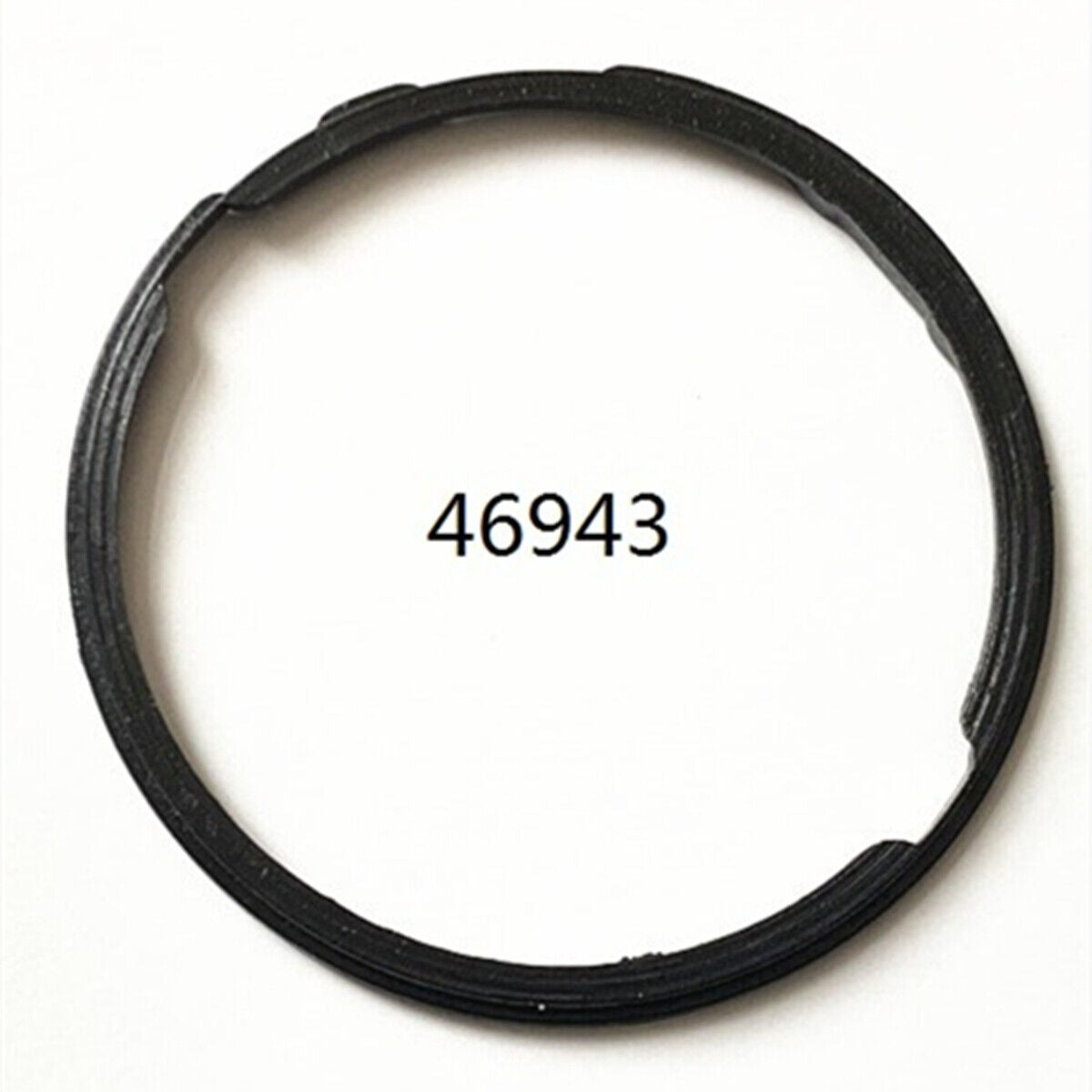 Black cushion mount spacer ring for Orient 46943 watch movement, securing dial fit perfectly.