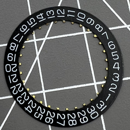 China Made 2824 black date wheel for ETA2824 watch movement, precise watch repair component.