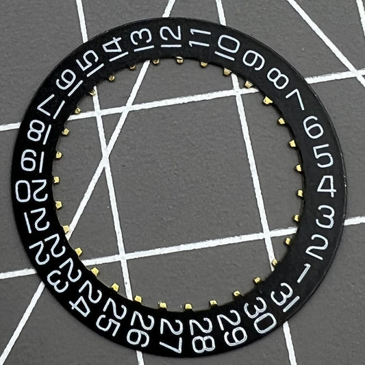 China Made 2824 black date wheel for ETA2824 watch movement, precise watch repair component.