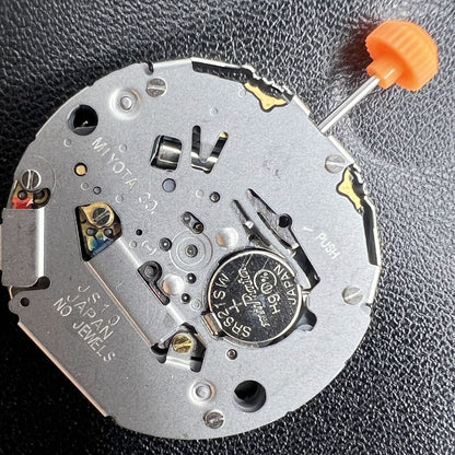 Japan Miyota JS10 quartz watch movement featuring small second hand at 6 o?clock by Miyota.