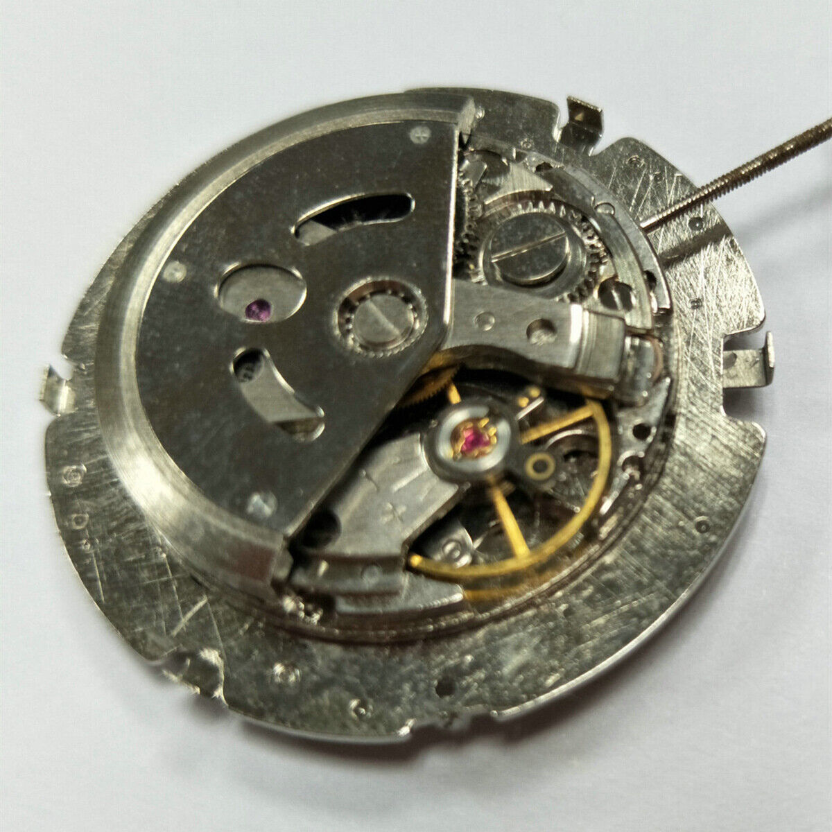 Close-up of Shanghai Automatic Mechanical Watch accessory highlighting intricate R21 movement details, crafted in China for precision and style.