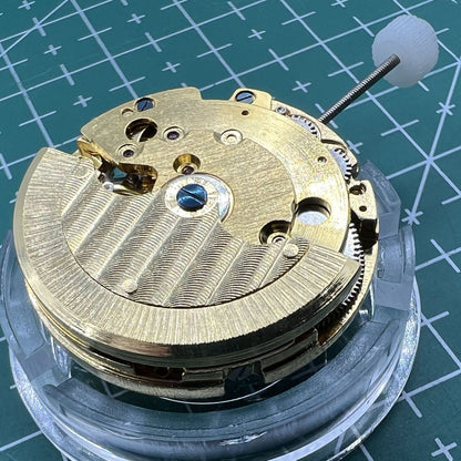 Wholesale 8205 Mechanical Movement watch featuring skeleton star phase and small seconds at 5 o'clock.