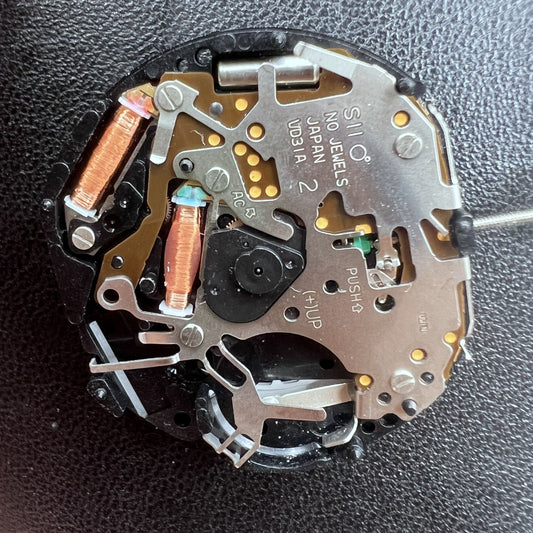 Japan Hattori Epson VD31 VD31A Date at 6 Watch Quartz Movement