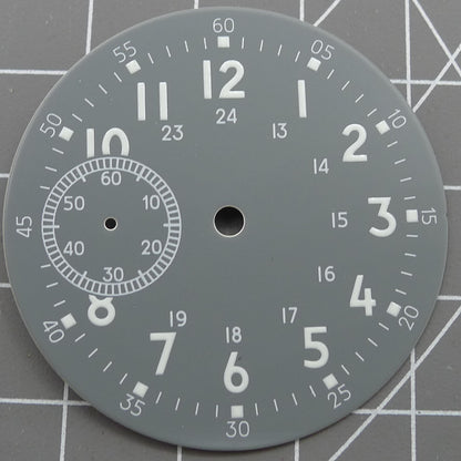 39 mm Zifferblatt, grüne Leuchtmasse, passend für ETA6497 ST3600 Uhrwerk