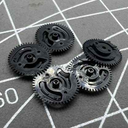 Date indicator driving wheels for NH35 NH36 watch movements, compatible with precision assembly.