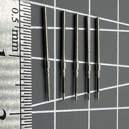 Set of 5 winding stems for 6309 movement, essential for precise watch repairs.