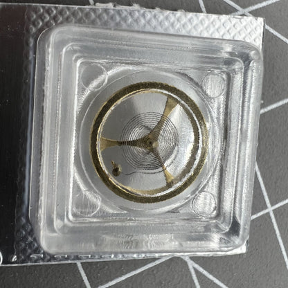 Golden balance wheel with hairspring for Orient 46941 46943 watch movement, precision timing part.