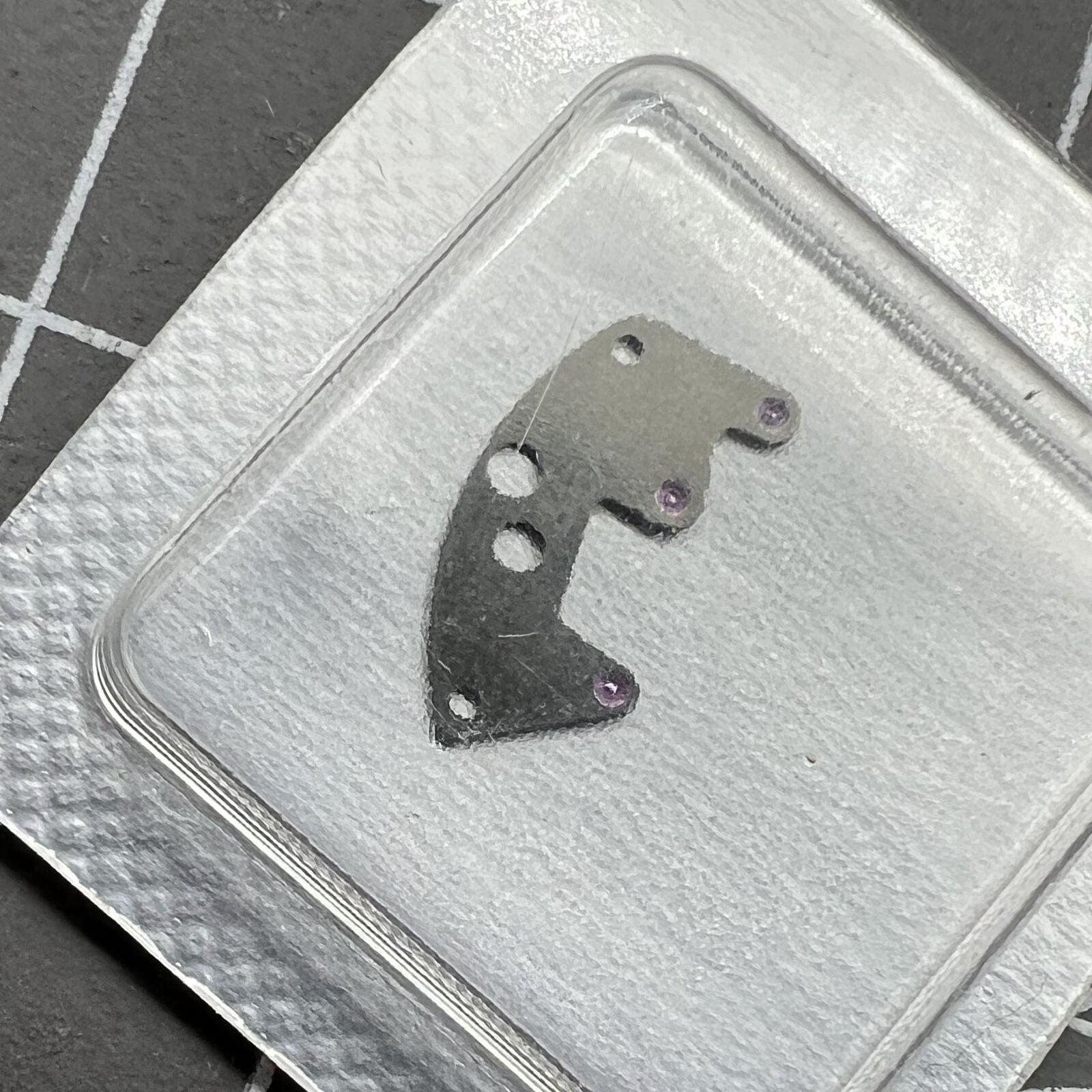 Ref.1141 automatic device lower bridge spare part compatible with SW200 movement, precision watch component.