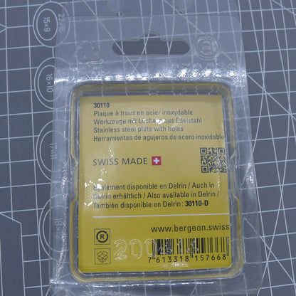Bergeon 30110 Swiss Made tool for precise hairspring and balance adjustments in watch repair.