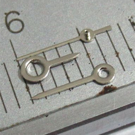 Silver 5.5mm watch hands set compatible with Miyota 2035 series movements, enhancing precision timepieces.