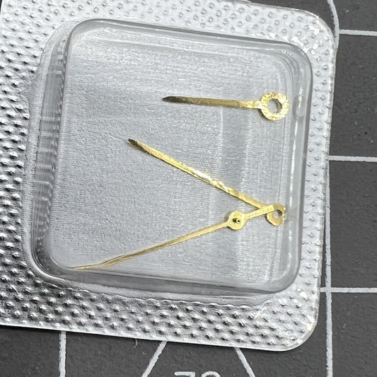 2er Set goldene Uhrenzeiger Stunden Minuten Sekunden für 955 112 Uhrwerk