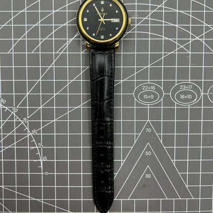 37mm China Kongque Automatic Mechanical Watch 33 Jews Black Dial Double Calendar