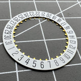 White Date At 6 Date Disk Wheel Date Wheel Original for ETA 7750 Movement