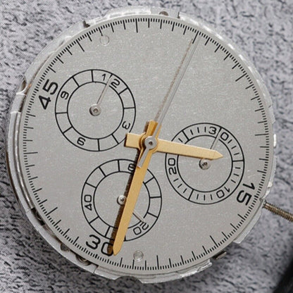 China Made 4130 automatic watch movement featuring multifunctional small second subdials at 3, 6, and 9 o'clock positions.