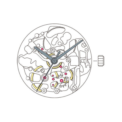 Miyota 8N24 Golden Automatic Mechanical Japan Movement