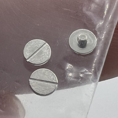 Rotor oscillating weight screws for generic 7009 7S26#570S movement, precise watch accessory part.