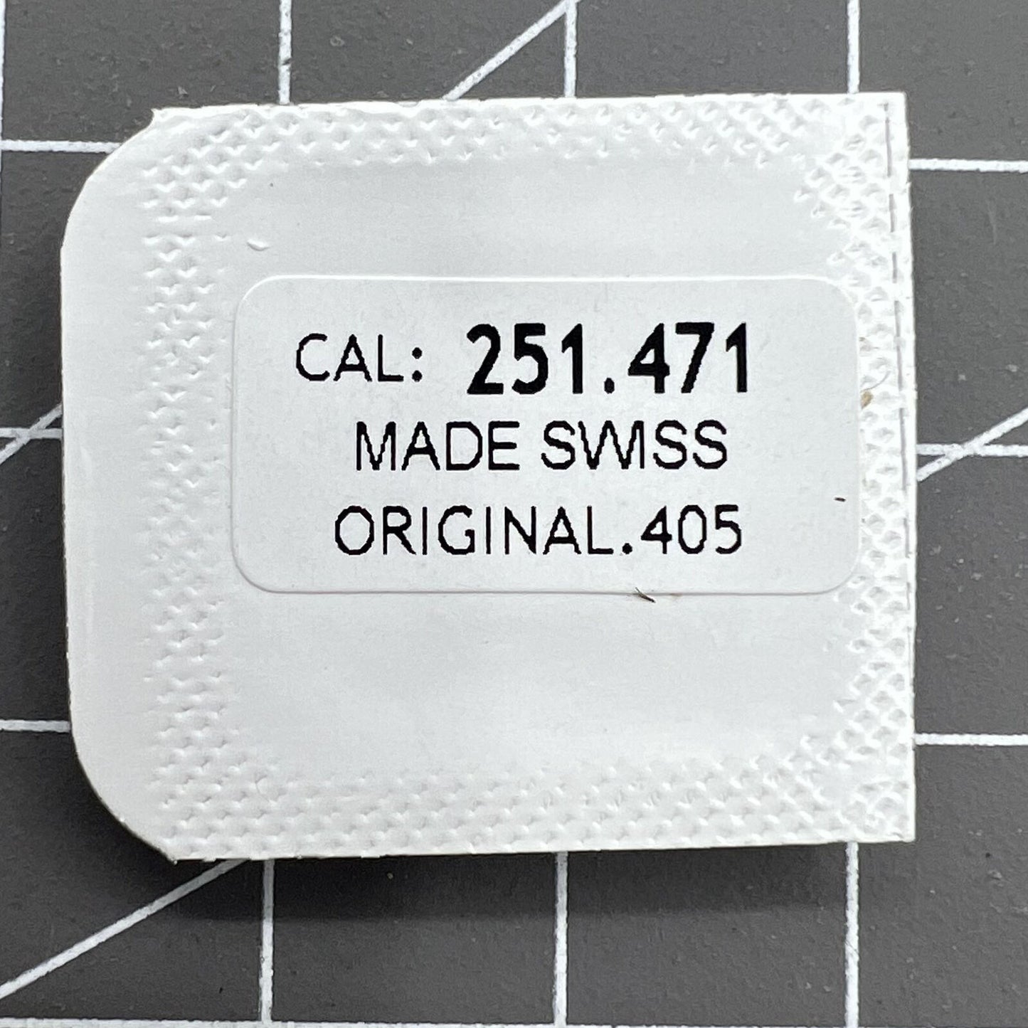 Watch winding stems compatible with Swiss Made ETA 251.471 movement for precise time adjustments.