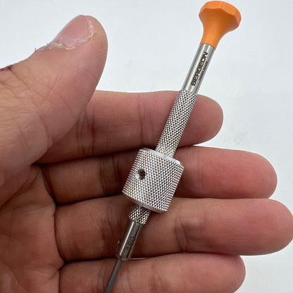 Bergeon 30081-TAM-180 watch screwdriver with ergonomic grip for precise barrel drum adjustments in watch repairs