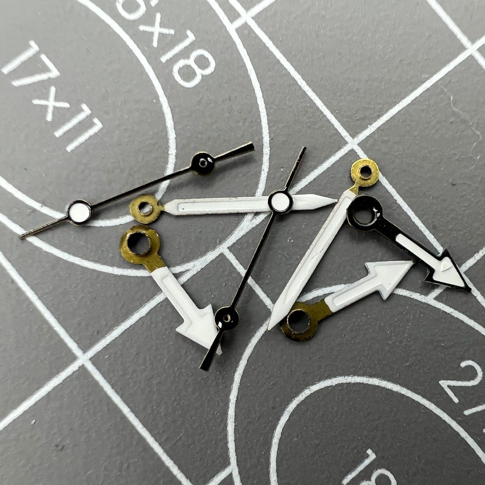 NO.1244 black watch hands set for Miyota 2035 movement, precise accessory