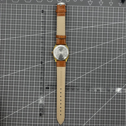 Dandong Manual Mechanical Watch 17 Jews Single Calendar Golden Dial
