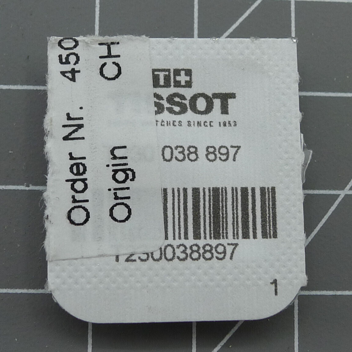 Swiss Original Second Wheel by ETA for C01.211 movement, precise watch part #227 ensuring accurate timekeeping.