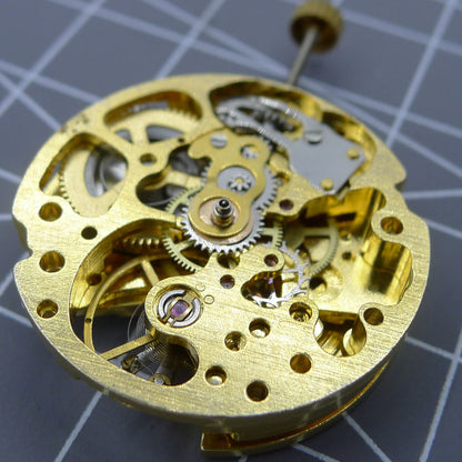 26,5 mm DANDONG 7120 Automatisches mechanisches Uhrwerk Hohl Golden