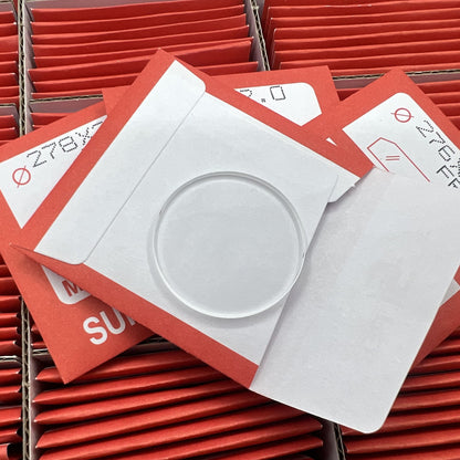 160 Stück 2.0mm Dicke Flache Runde Uhren Mineralglas Ersatz 24.1-40mm