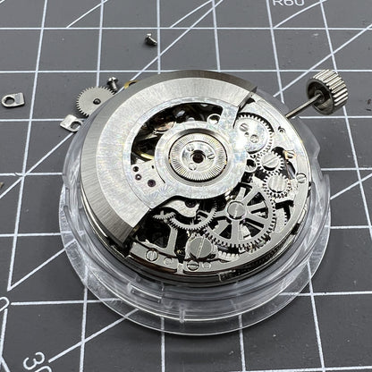 Tianjin Seagull ST25 Silber Automatische Mechanische Bewegung 3 Hände Hohl