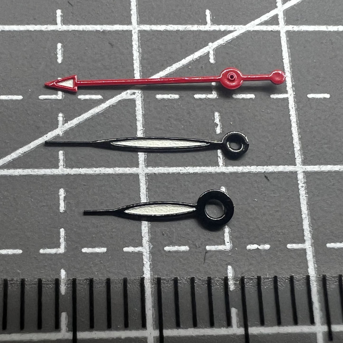 2 Sets/Pack 16mm grüne Lume Uhren Hände Set für Miyota 2035 2115 2105 2305