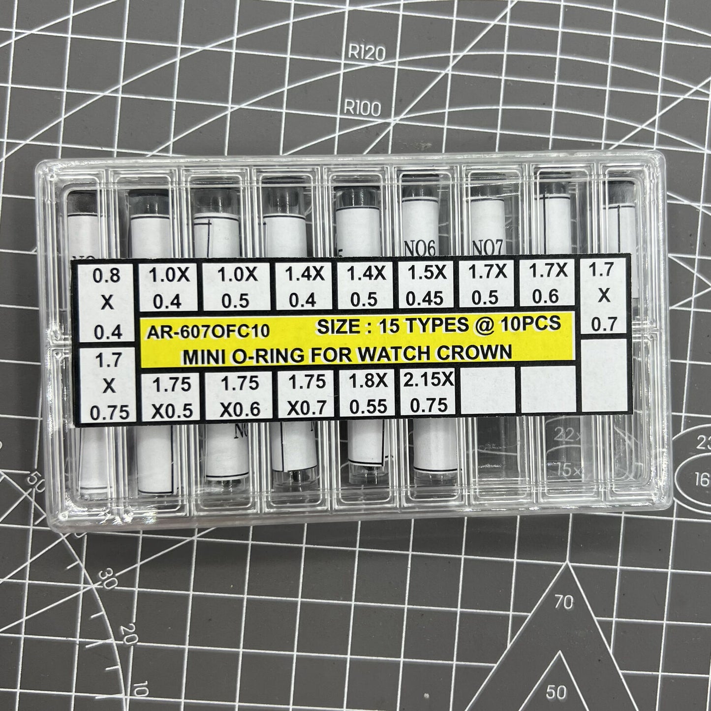 Glass Crystal Waterproof Mini O-ring watch crown seal gasket AR-607OFC10 for secure waterproofing