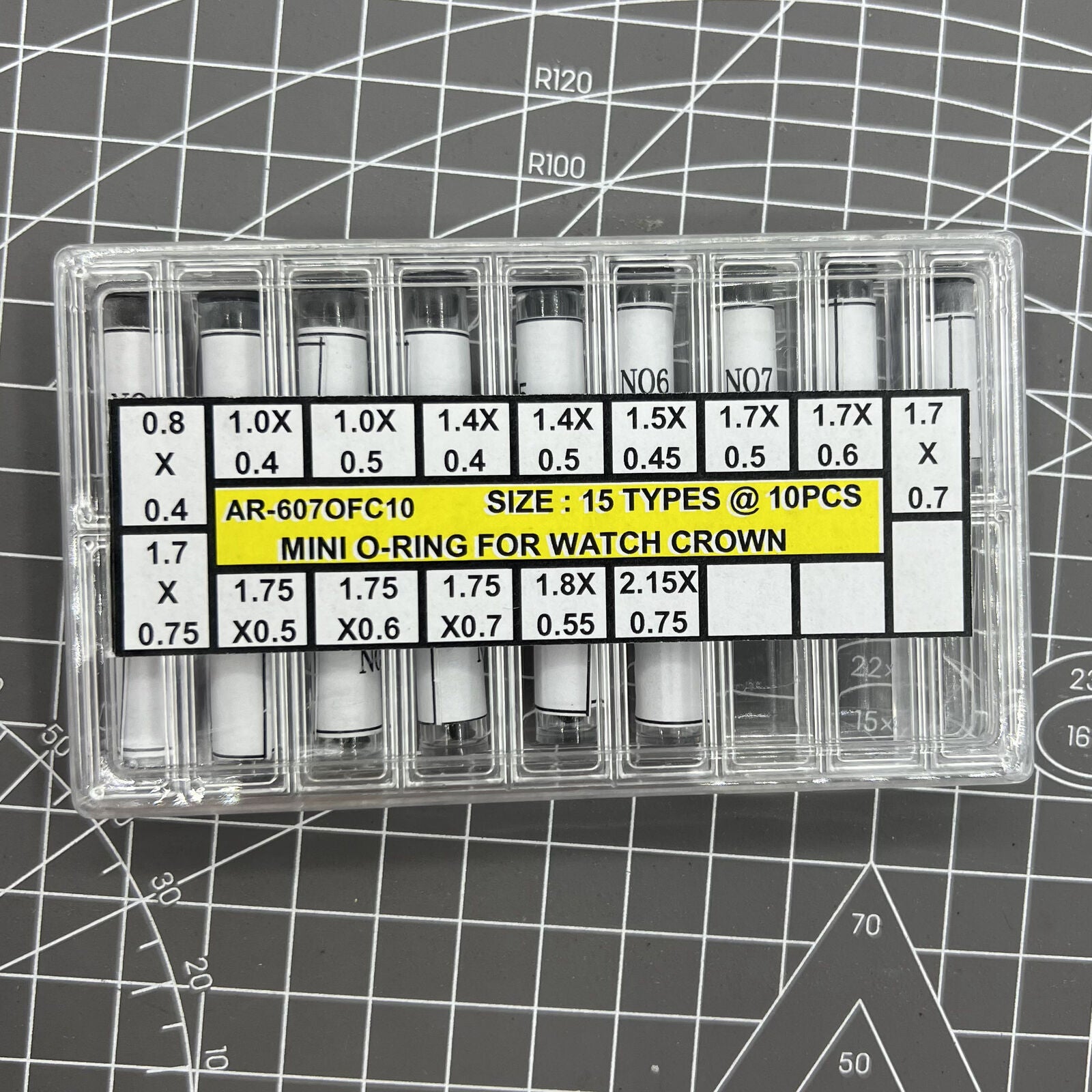 Glass Crystal Waterproof Mini O-ring watch crown seal gasket AR-607OFC10 for secure waterproofing
