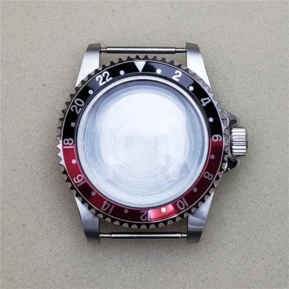39.5MM stainless steel watch case with acrylic mirror for NH35/NH36 mechanical movements.