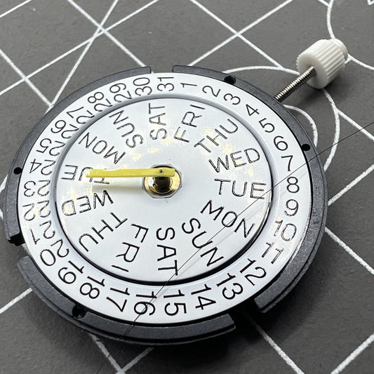 Montre ISA317 à mouvement à quartz, 3 aiguilles, double calendrier