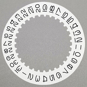 Vintage Numberal Font White Date Disk Wheel Date Wheel Fit for 3135 Movement